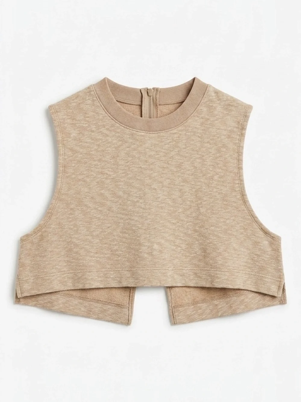 Free People Beach Oatmeal Cropped Tank